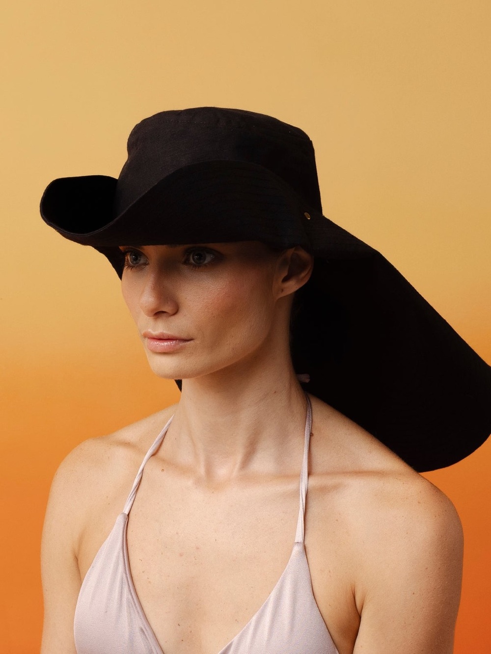 SENSI STUDIO LINEN COWBOY BEACH HAT Size S NWT